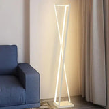 X-Shaped White Plug Tripod Floor Lamp - Clowas