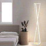 X-Shaped White Plug Tripod Floor Lamp - Clowas