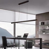 Linear Metal White LED Kitchen Pendant Light - Clowas