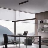 Linear Metal White LED Kitchen Pendant Light - Clowas