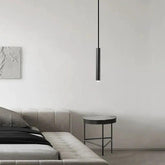 Minimalist Long Cylindrical LED Pendant Light Fitting