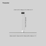 Linear Metal Minimalist LED Dining Room Pendant Light - Clowas