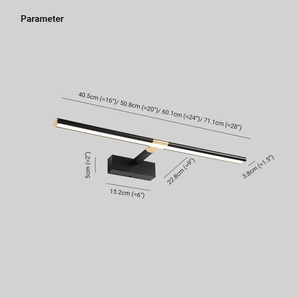 Elegant Long Strip Bathroom Wall Lights - Clowas