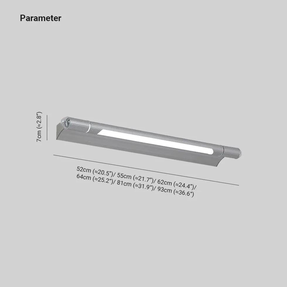 Silver Tube Led Bathroom Mirror Lights - Clowas