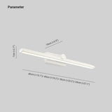 White Linear Bathroom Mirror Lights - Clowas
