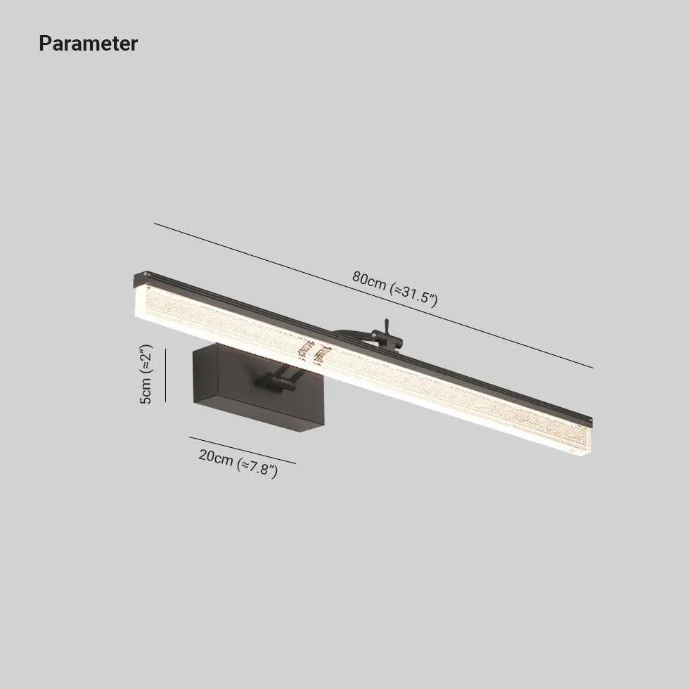 Transparent Led Linear Bathroom Mirror Lights - Clowas