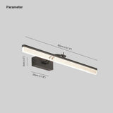 Transparent Led Linear Bathroom Mirror Lights - Clowas