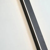 Linear Black Minimalist Led Outdoor Wall Light - Clowas
