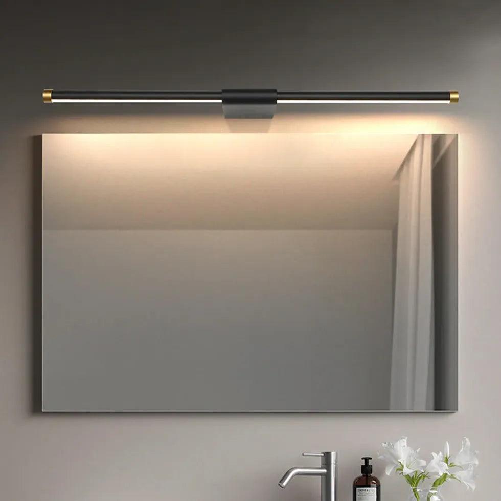 Long Strip Black Led Bathroom Mirror Lights - Clowas