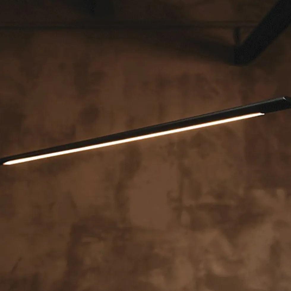 Linear Adjustable Black Floor Standing Lamp - Clowas