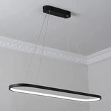 Black Oval LED Kitchen Pendant Light - Clowas