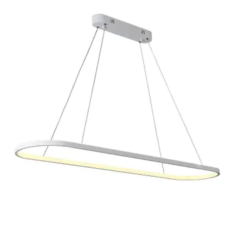 Black Oval LED Kitchen Pendant Light - Clowas