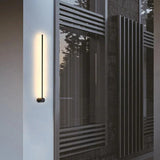 Vertical Linear Black Outdoor Wall Lights - Clowas
