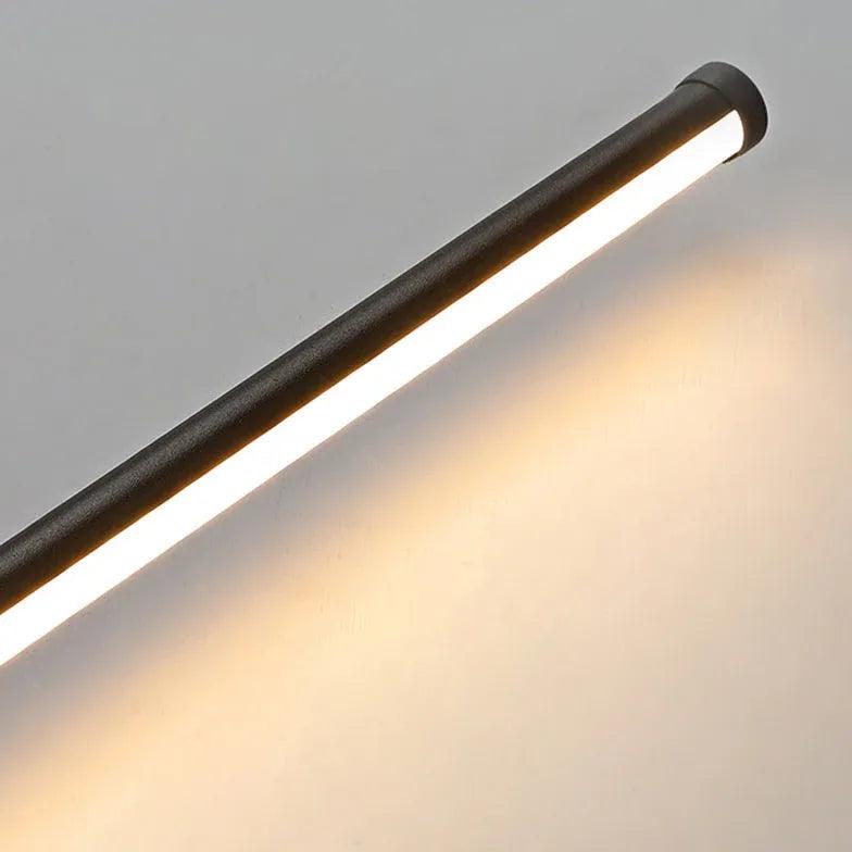 Vertical Linear Black Outdoor Wall Lights - Clowas