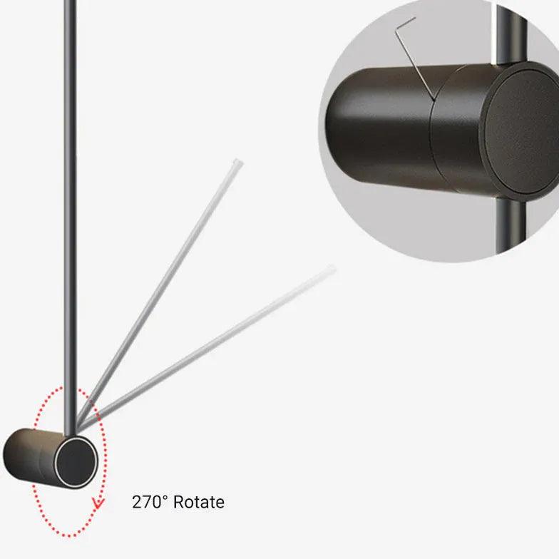Vertical Linear Black Outdoor Wall Lights - Clowas