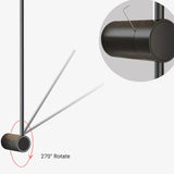 Vertical Linear Black Outdoor Wall Lights - Clowas