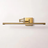 Extendable Brass LED Wall Light for Bathroom