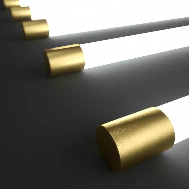 Gold Thin Tube Led Bathroom Mirror Lights - Clowas