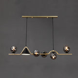 Contemporary Smoke Glass Pendant Light for Dining Room
