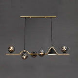 Contemporary Smoke Glass Pendant Light for Dining Room