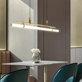 Tubular Metal LED Dining Room Pendant Light - Clowas