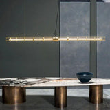 Tubular Gold Industrial LED Pendant Light - Clowas