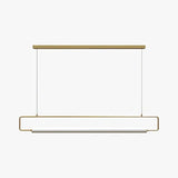 Black Rectangular Metal LED Pendant Light - Clowas