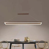 Rectangular Coffee Metal LED Pendant Light - Clowas