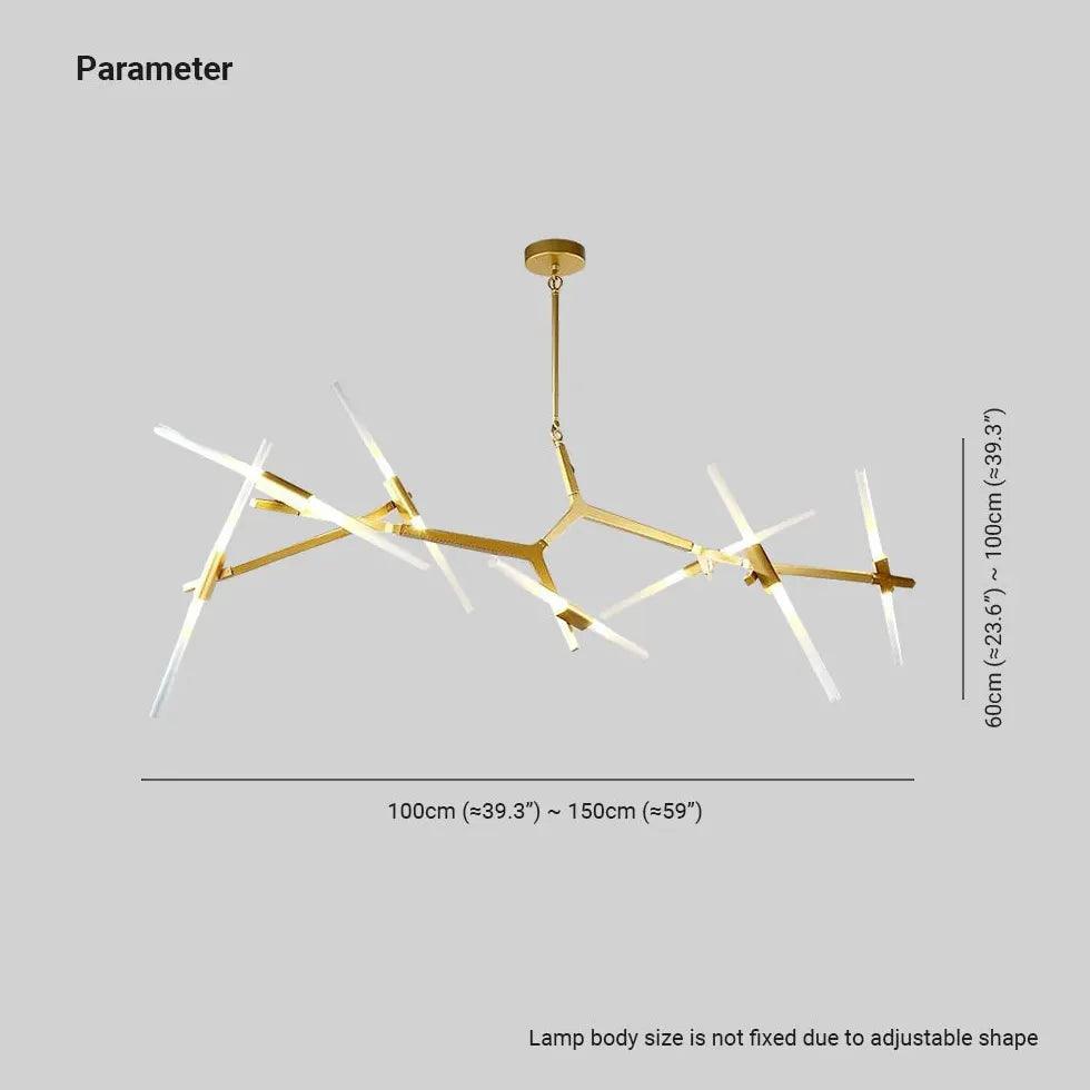 Multi-Rod Modern LED Chandelier Light - Clowas