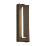 Rectangular LED Outdoor Black Wall Lamps - Clowas