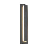 Rectangular LED Outdoor Black Wall Lamps - Clowas