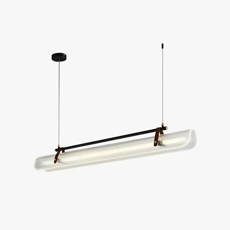 Industrial Kitchen Linear Glass Shade Pendant Light - Clowas