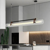 Industrial Kitchen Linear Glass Shade Pendant Light - Clowas