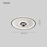 Modern Contemporary Silent Ceiling Fan with Light for Living Room