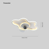 Cloud Ceiling Fan With Light for Bedroom
