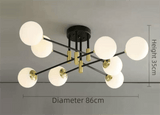 Glass Globe Modern LED Ceiling Light