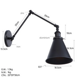 Industrial Adjustable Iron Wall Light