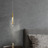 Luxury Crystal Waterdrop Bedside Pendant Light