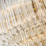 Luxury Crystal Tier Chandelier Dimmable for Living Room