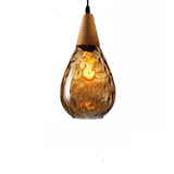 Vintage Handblown Glass Pendant Light Dimmable for Dining Rooms