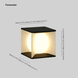 Waterproof Solar Gate Pillar Light for Garden