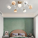 Planetary Sphere Glass Bedroom Ceiling Light - Clowas