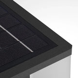Modern Solar Pillar Light Waterproof Black for Patio