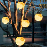 Solar Powered Moon Hanging Light for Garden