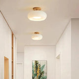 Elliptical Glass Corridor with Recessed Ceiling Lights - Clowas