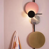 Modern Macaron LED Circle Wall Light for Bedroom