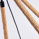 Black Rope Metal Pendant Light for Dining Room
