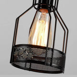 Industrial Multi Pendant Lighting with Wooden Accents