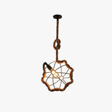 Industrial Rope Iron Ball Vintage Metal Pendant Lights
