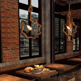 Industrial Rope Iron Ball Vintage Metal Pendant Lights